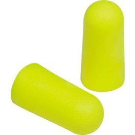 3M 3M„¢ E-A-R Soft Earplugs, Uncorded, Yellow Neon, 310-1250, Regular Size, 200 Pairs/Box 7000127176